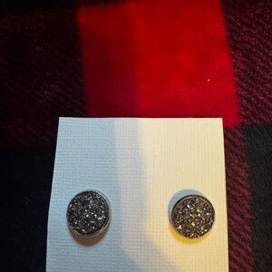 Sparkling Silver Stud Earrings